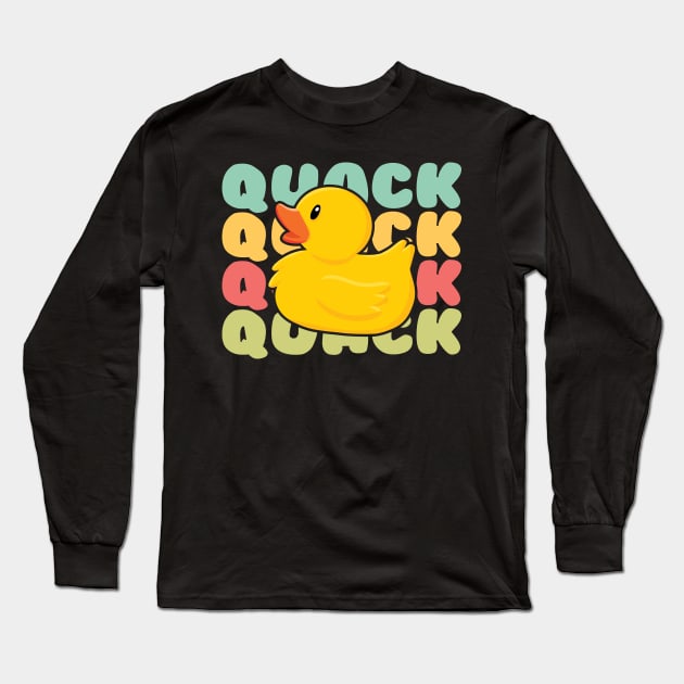 Quack Duck Long Sleeve T-Shirt by maxcode